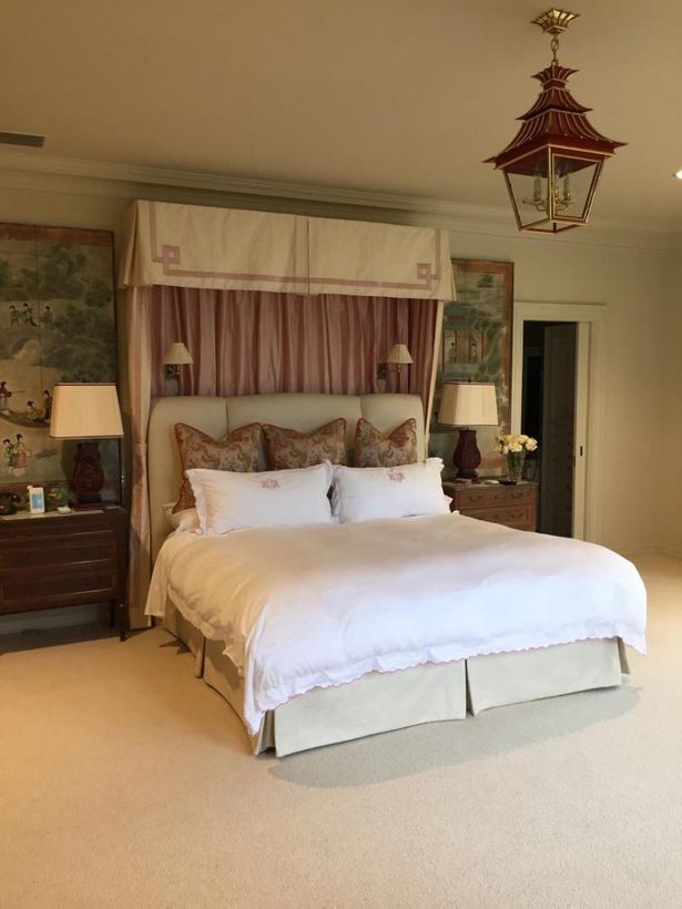 Upholstered headboard and bed frame — upholstered by M&M Upholstery, Dallas