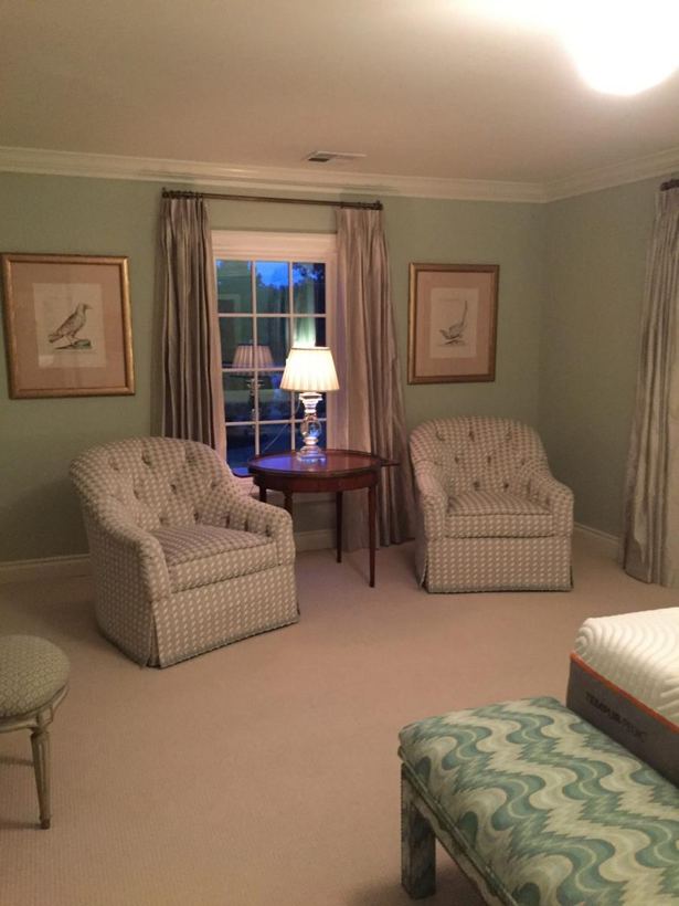 Occasional chairs in a sitting room — upholstered by M&M Upholstery, Dallas